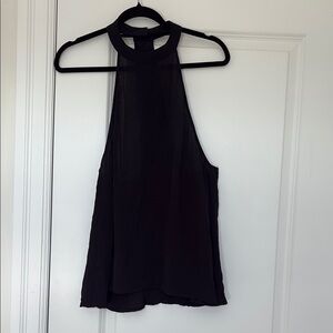 Open Black (and side) Halter Top